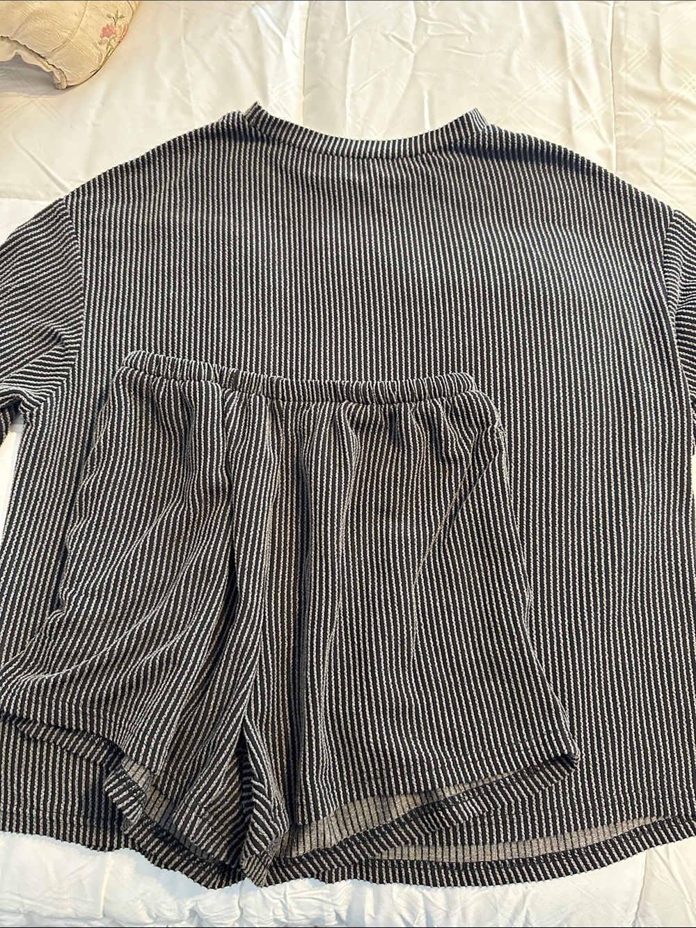 Striped Black and White Knit Top for Women